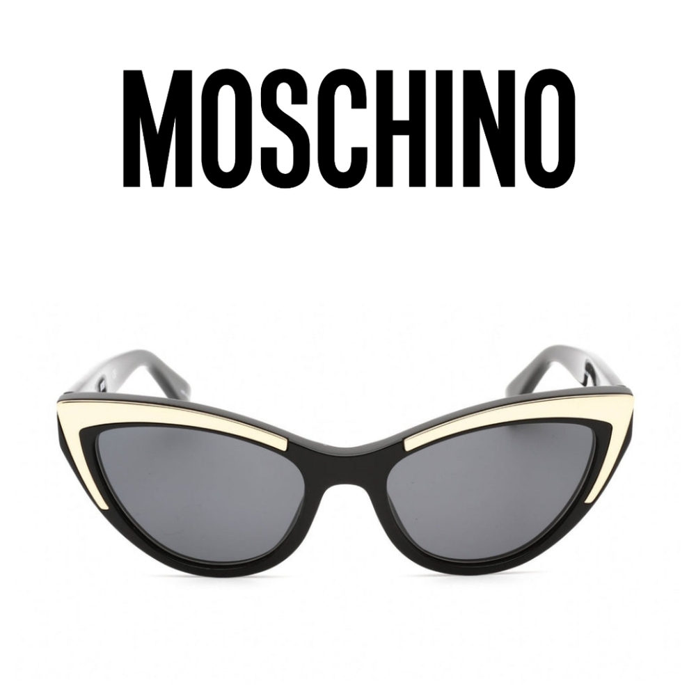 Moschino MOS094/S Sunglasses Color: Black/Grey Color Code: 807/R - Picture 5 of 12